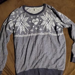 Pink Christmas Sweater - OVERSIZED